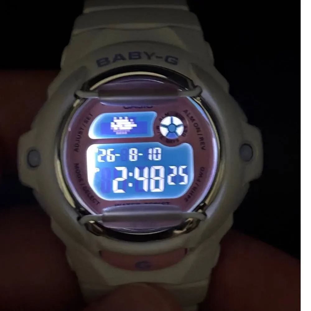 Casio Baby-G BG-169PB-7 Playful Beach White Pink Digital W omen’s Watch 200M